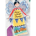 Always In My Thoughts Angel Keepsake Ornament w/Cross Charm